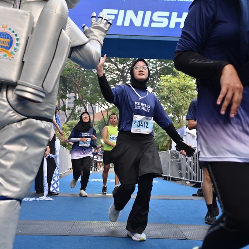 Race photo from KEMLU RUN 2026