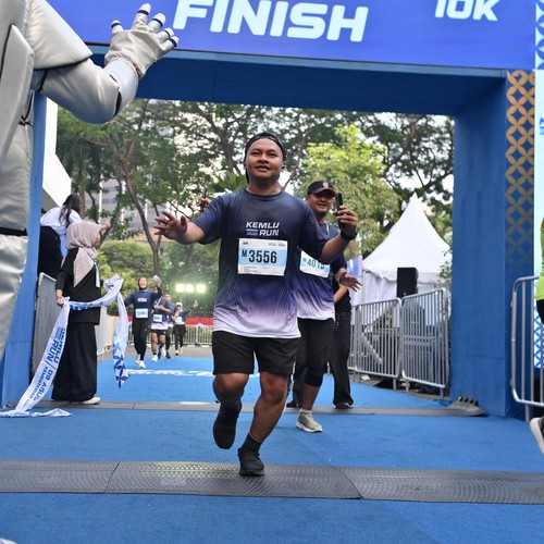 Race photo from KEMLU RUN 2026