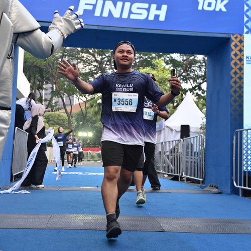 Race photo from KEMLU RUN 2026