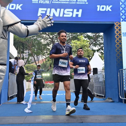 Race photo from KEMLU RUN 2026