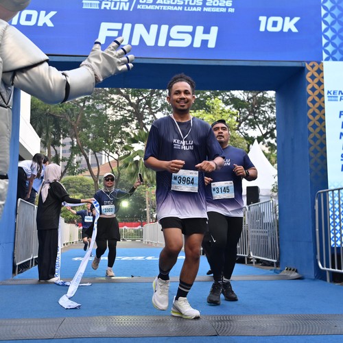Race photo from KEMLU RUN 2026