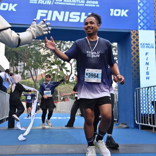 Race photo from KEMLU RUN 2026