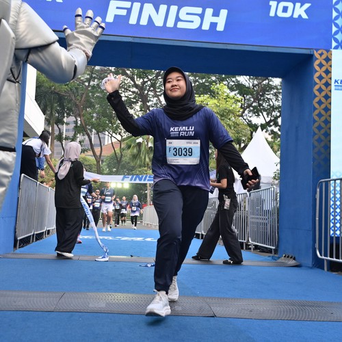 Race photo from KEMLU RUN 2026
