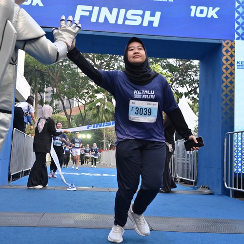Race photo from KEMLU RUN 2026