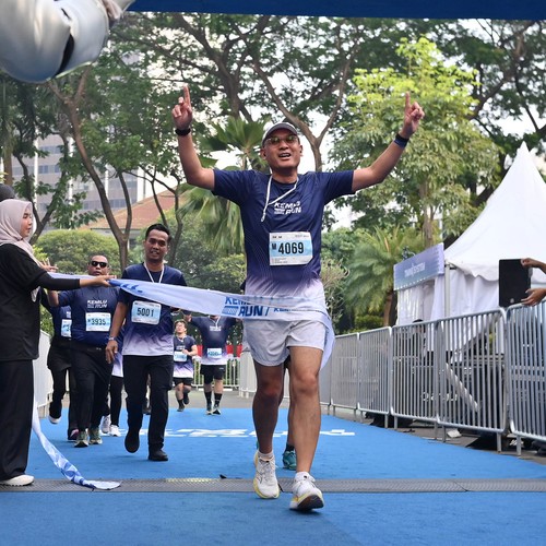 Race photo from KEMLU RUN 2026