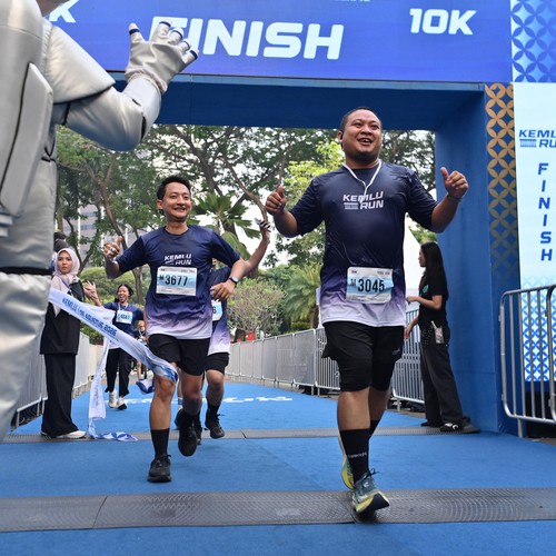 Race photo from KEMLU RUN 2026