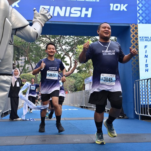 Race photo from KEMLU RUN 2026