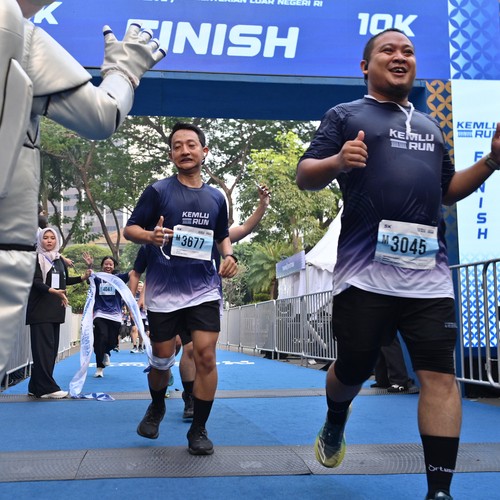 Race photo from KEMLU RUN 2026