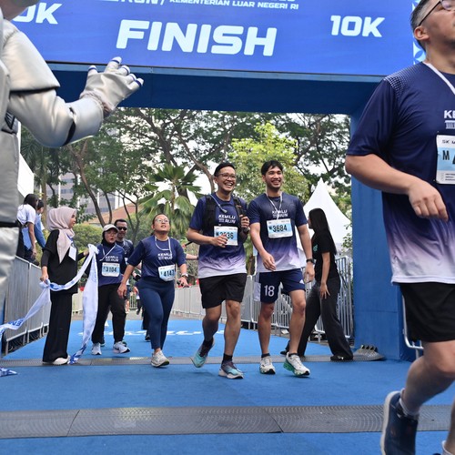 Race photo from KEMLU RUN 2026