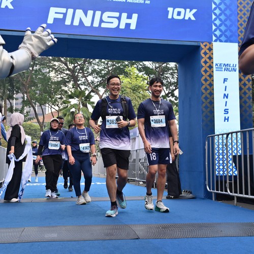 Race photo from KEMLU RUN 2026