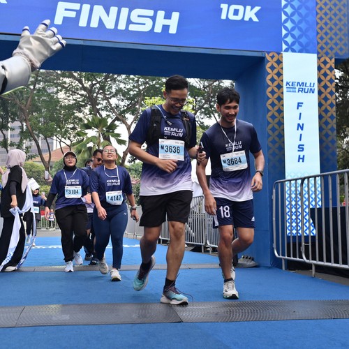 Race photo from KEMLU RUN 2026