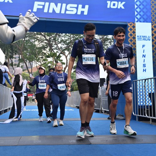 Race photo from KEMLU RUN 2026