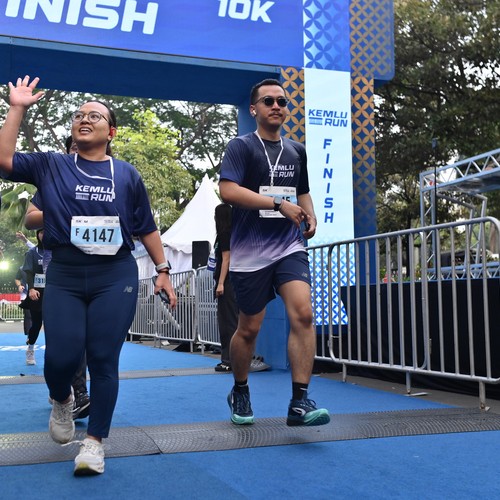 Race photo from KEMLU RUN 2026