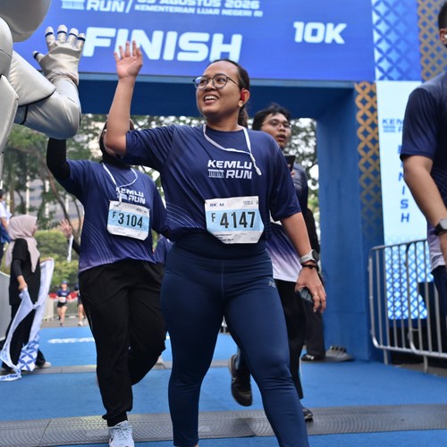 Race photo from KEMLU RUN 2026