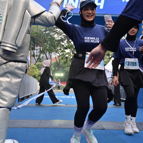 Race photo from KEMLU RUN 2026