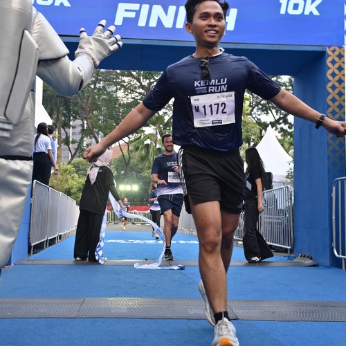 Race photo from KEMLU RUN 2026