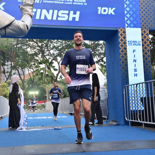 Race photo from KEMLU RUN 2026