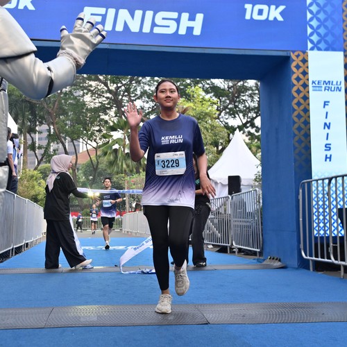 Race photo from KEMLU RUN 2026