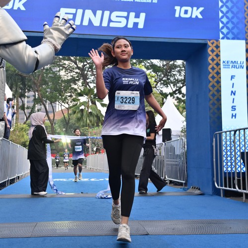 Race photo from KEMLU RUN 2026