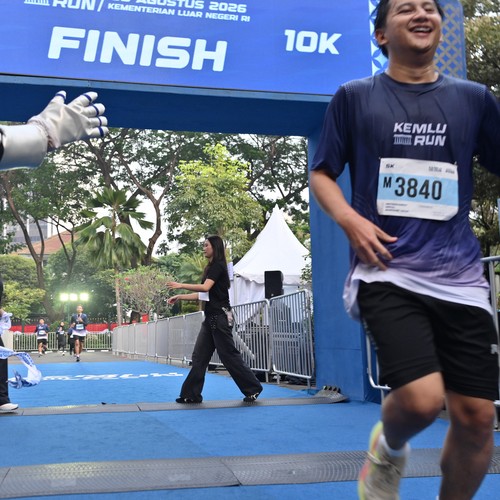 Race photo from KEMLU RUN 2026