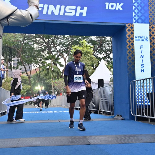 Race photo from KEMLU RUN 2026