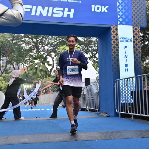 Race photo from KEMLU RUN 2026