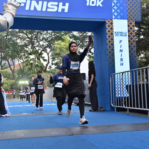 Race photo from KEMLU RUN 2026
