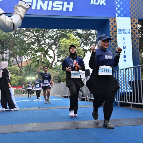 Race photo from KEMLU RUN 2026