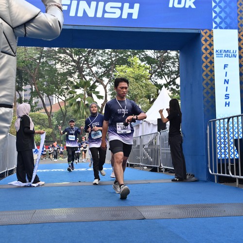 Race photo from KEMLU RUN 2026