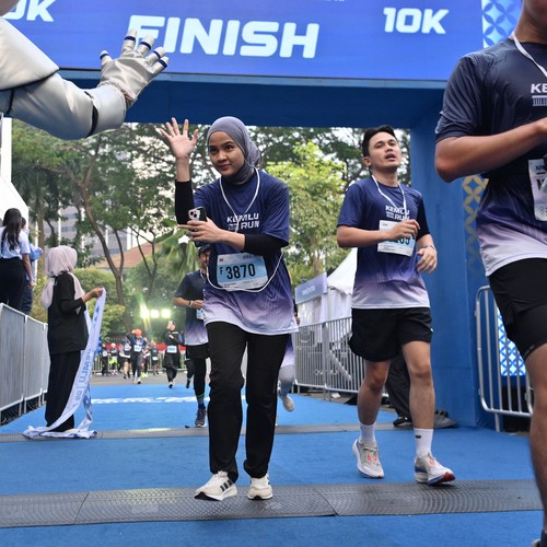 Race photo from KEMLU RUN 2026