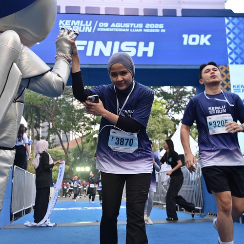Race photo from KEMLU RUN 2026