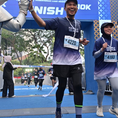 Race photo from KEMLU RUN 2026
