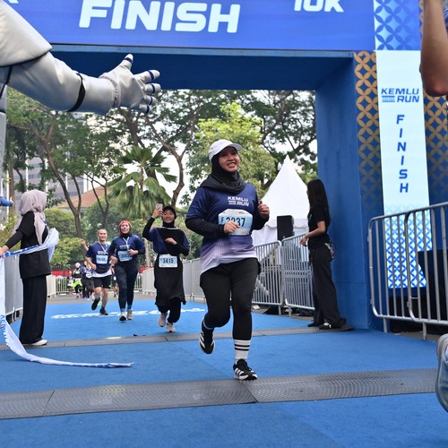 Race photo from KEMLU RUN 2026