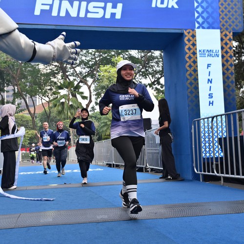 Race photo from KEMLU RUN 2026