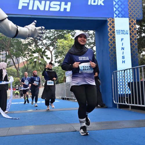 Race photo from KEMLU RUN 2026
