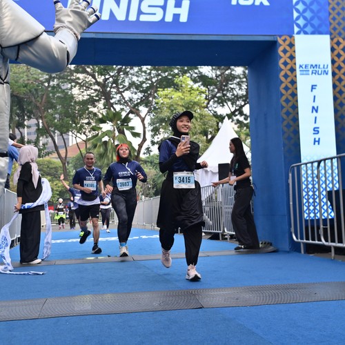 Race photo from KEMLU RUN 2026