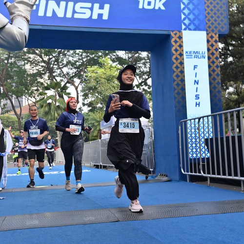 Race photo from KEMLU RUN 2026