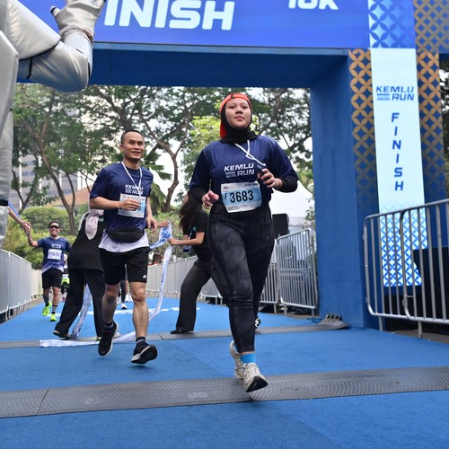Race photo from KEMLU RUN 2026