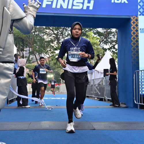 Race photo from KEMLU RUN 2026