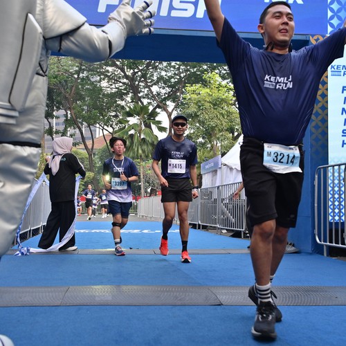 Race photo from KEMLU RUN 2026