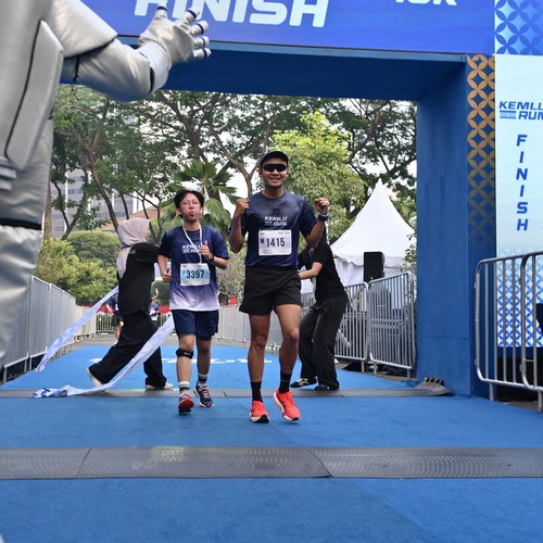 Race photo from KEMLU RUN 2026
