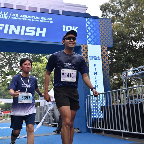 Race photo from KEMLU RUN 2026