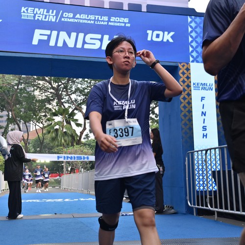Race photo from KEMLU RUN 2026
