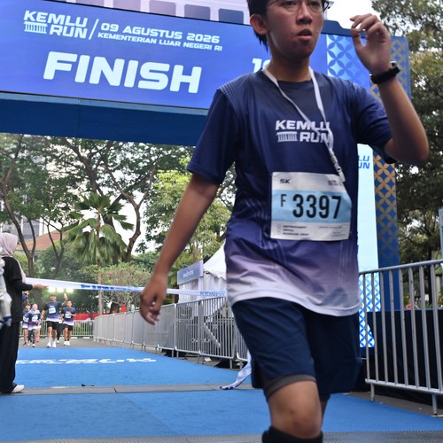 Race photo from KEMLU RUN 2026