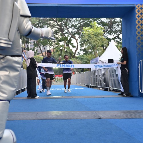 Race photo from KEMLU RUN 2026