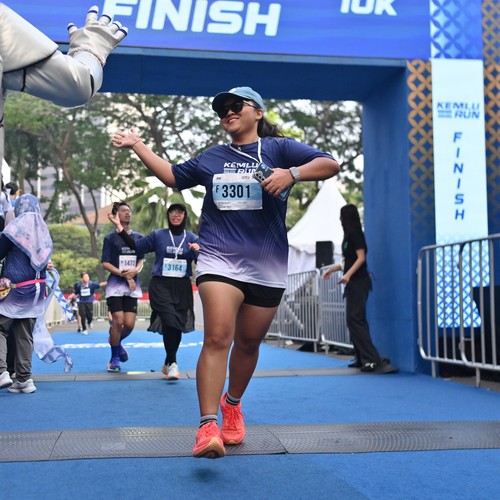 Race photo from KEMLU RUN 2026