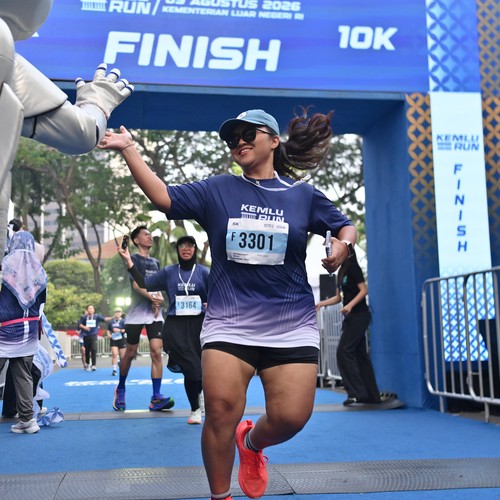 Race photo from KEMLU RUN 2026
