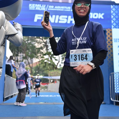 Race photo from KEMLU RUN 2026