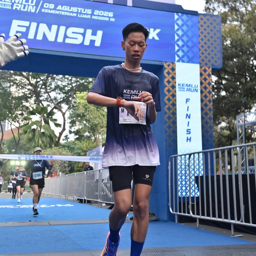 Race photo from KEMLU RUN 2026