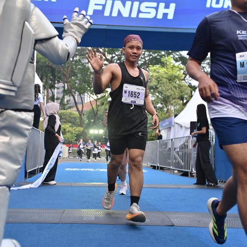 Race photo from KEMLU RUN 2026